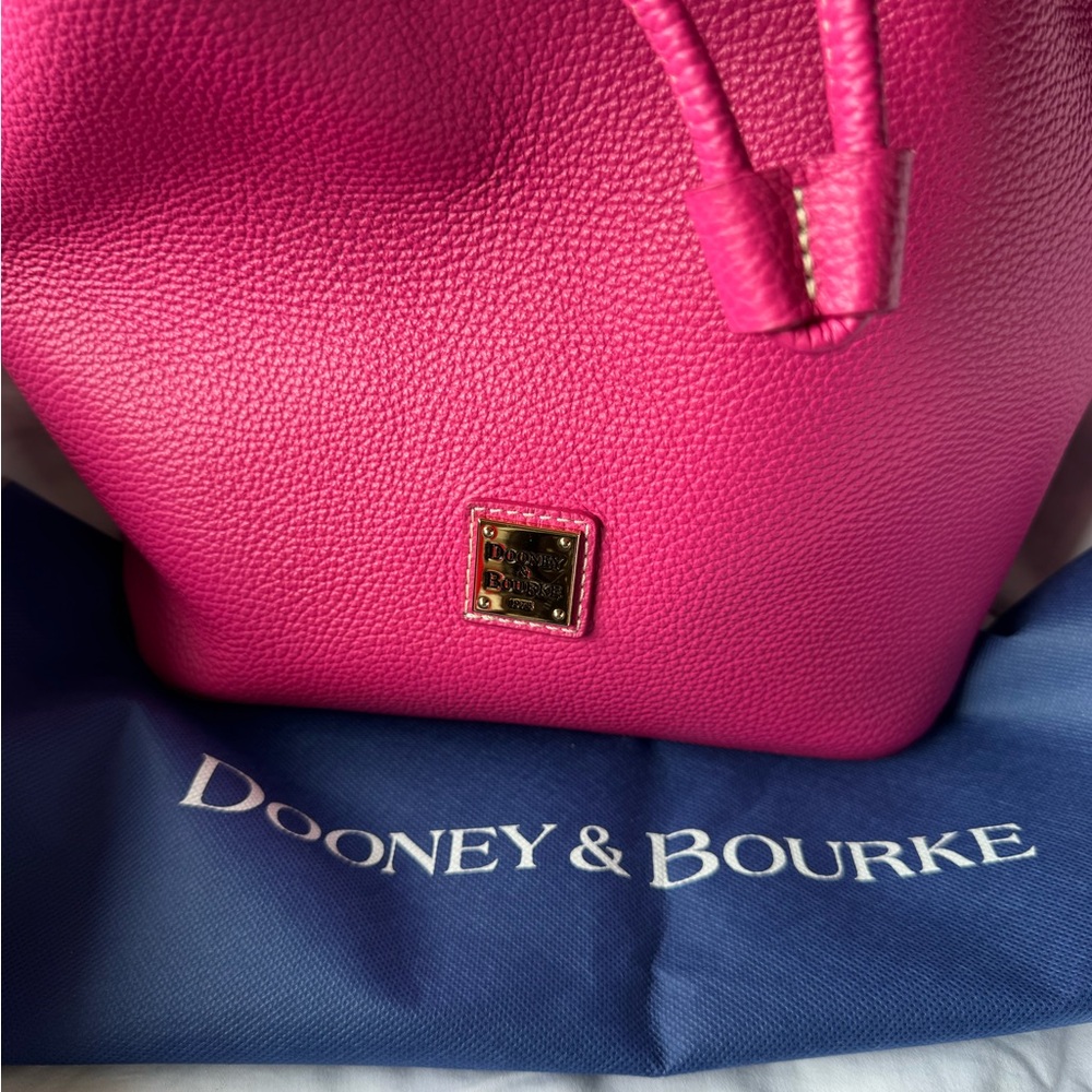 Dooney & Bourke Lucca Leather Drawstring Shoulder Bucket Bag - Picture 7 of 7